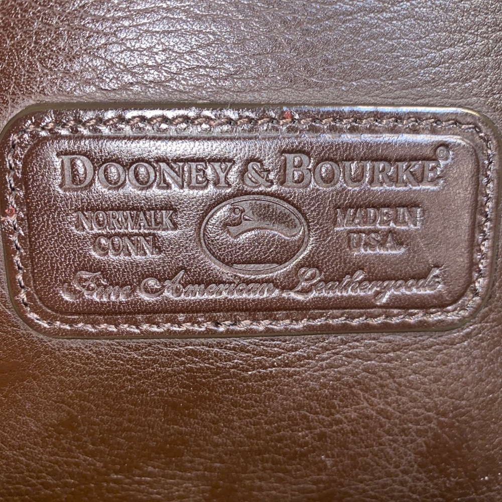 Vintage Dooney&Bourke brown leather crossbody bag - Picture 9 of 12